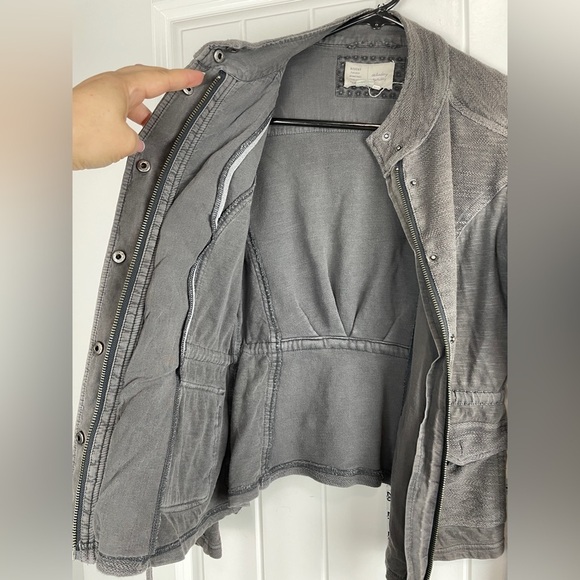 Anthropologie Gray Military Jacket - Picture 6 of 10
